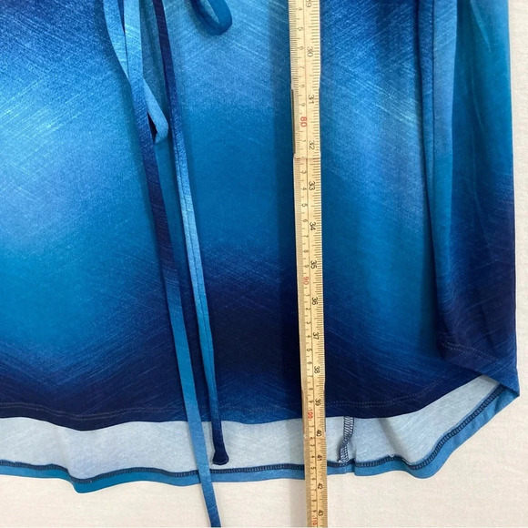 Cocomo Navy Soft Stretch V Neck Sleeveless Collar Belted Casual Dress size 2X - Picture 7 of 9